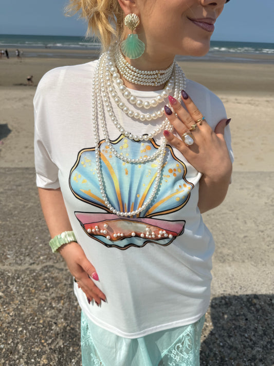 KUDA - Clam Pearl T-shirt