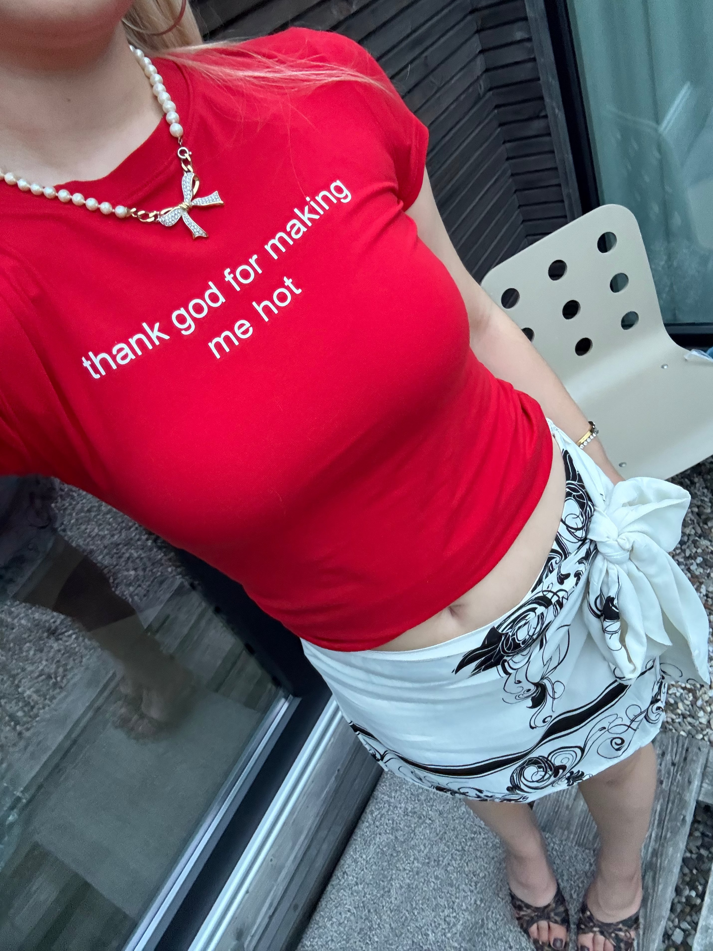 RAQUELLE - "thank god for making me hot" T-Shirt