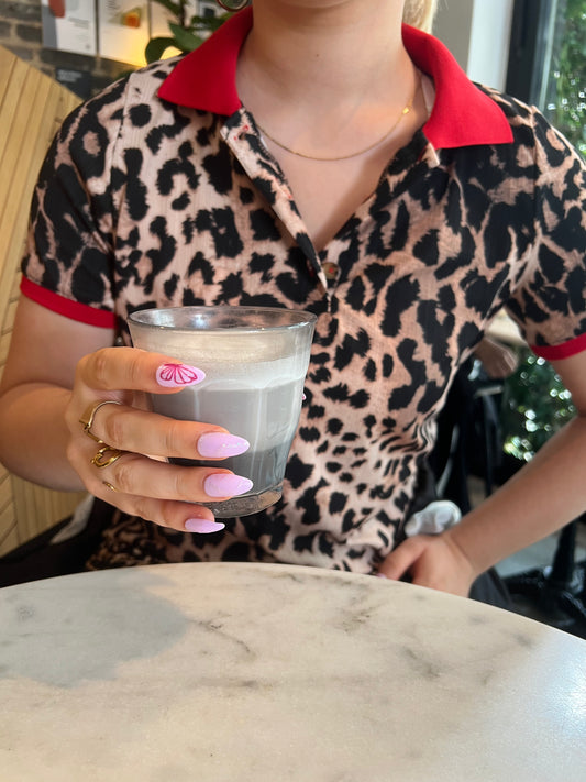 SABOR - Leopard Print Polo T-shirt