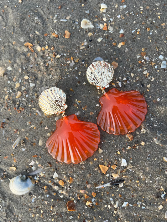 SEASHELL - Clam Earrings - Gold