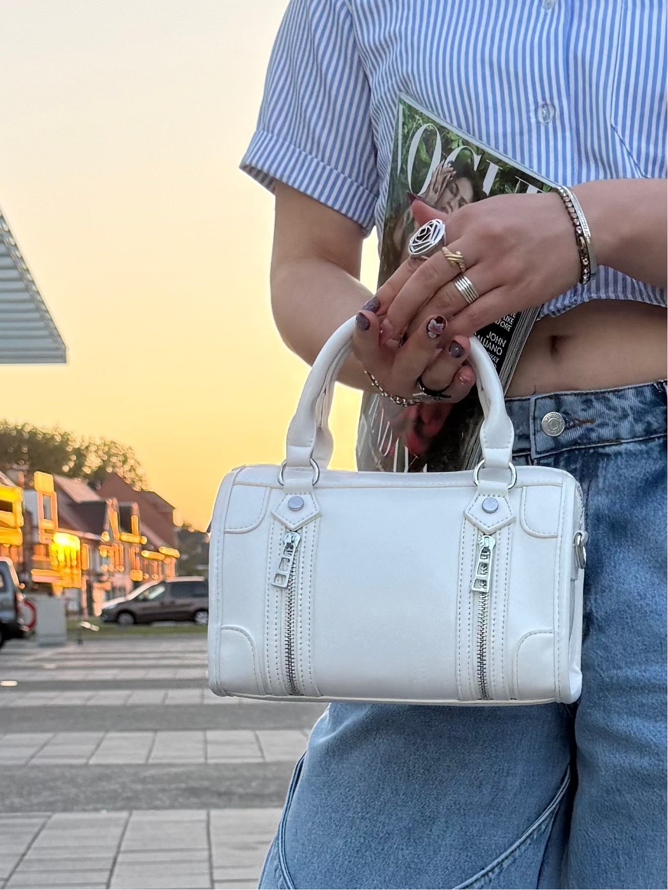 PURSIA - Bowling Zipper Bag