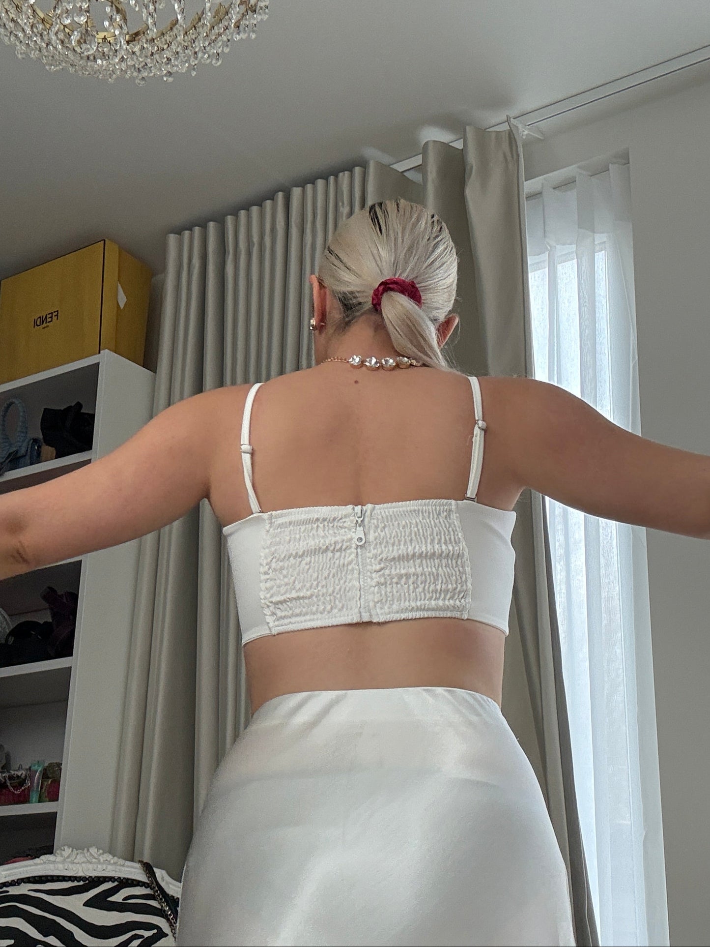 CATHERINE - Bow Bustier Top
