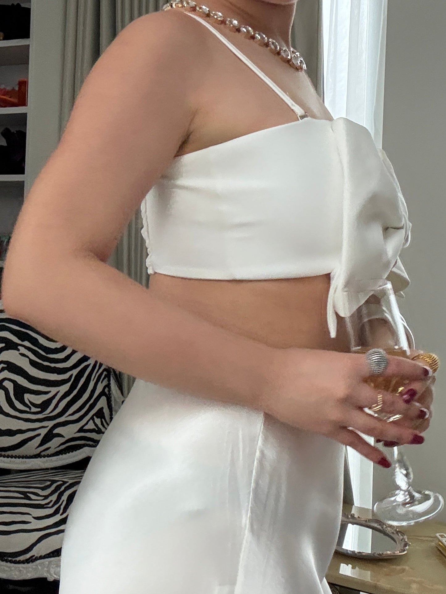 CATHERINE - Bow Bustier Top