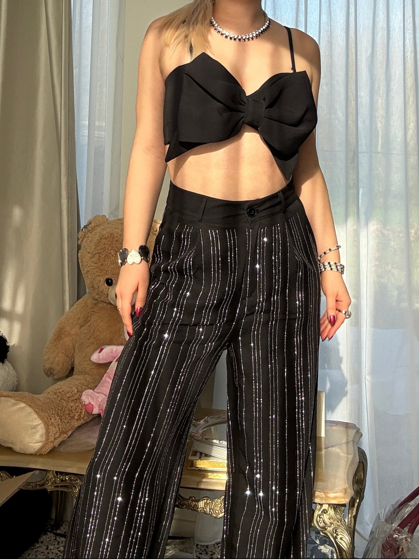 CATHERINE - Bow Bustier Top