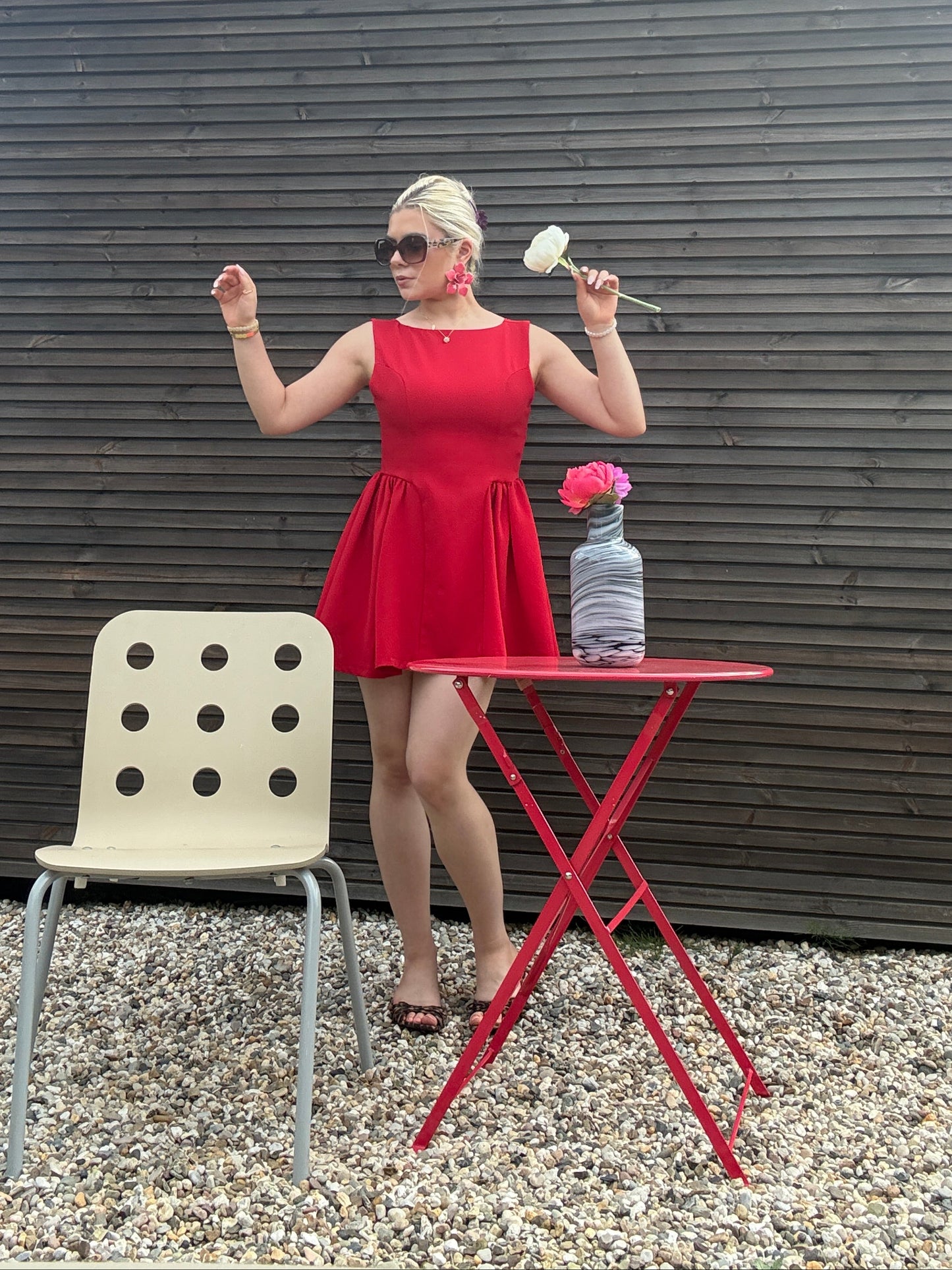 PINWHEEL - Flared Skater Mini Dress