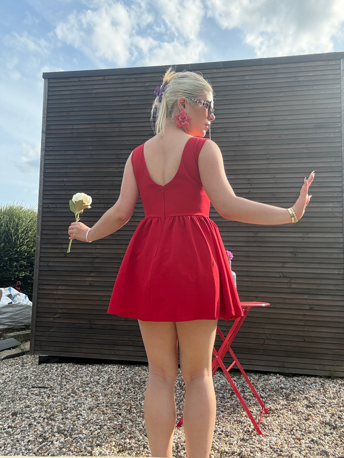 PINWHEEL - Flared Skater Mini Dress