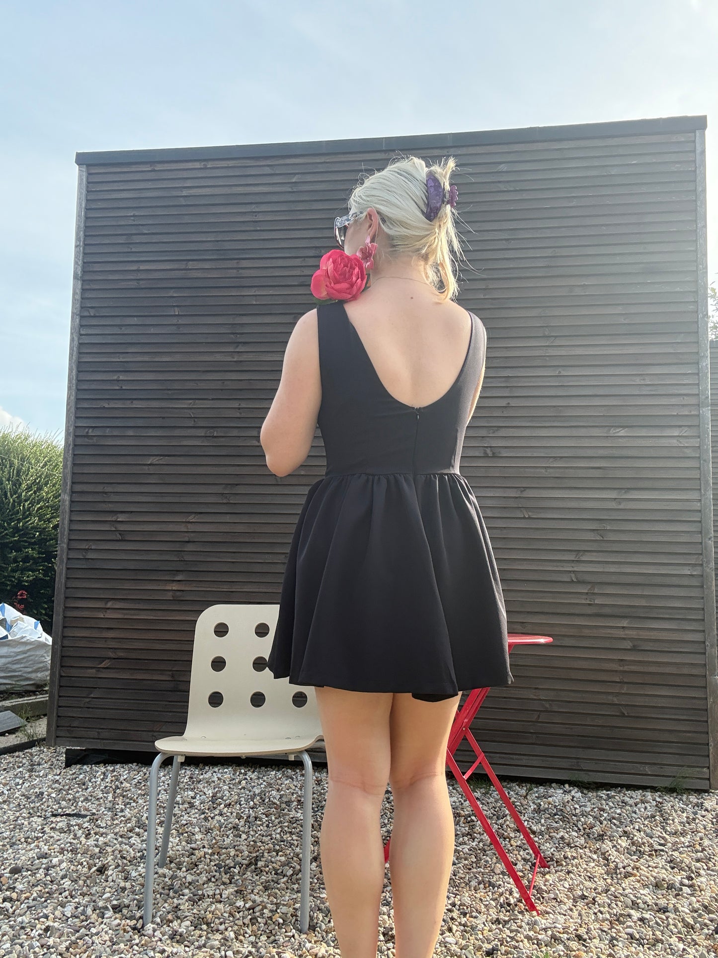 PINWHEEL - Flared Skater Mini Dress