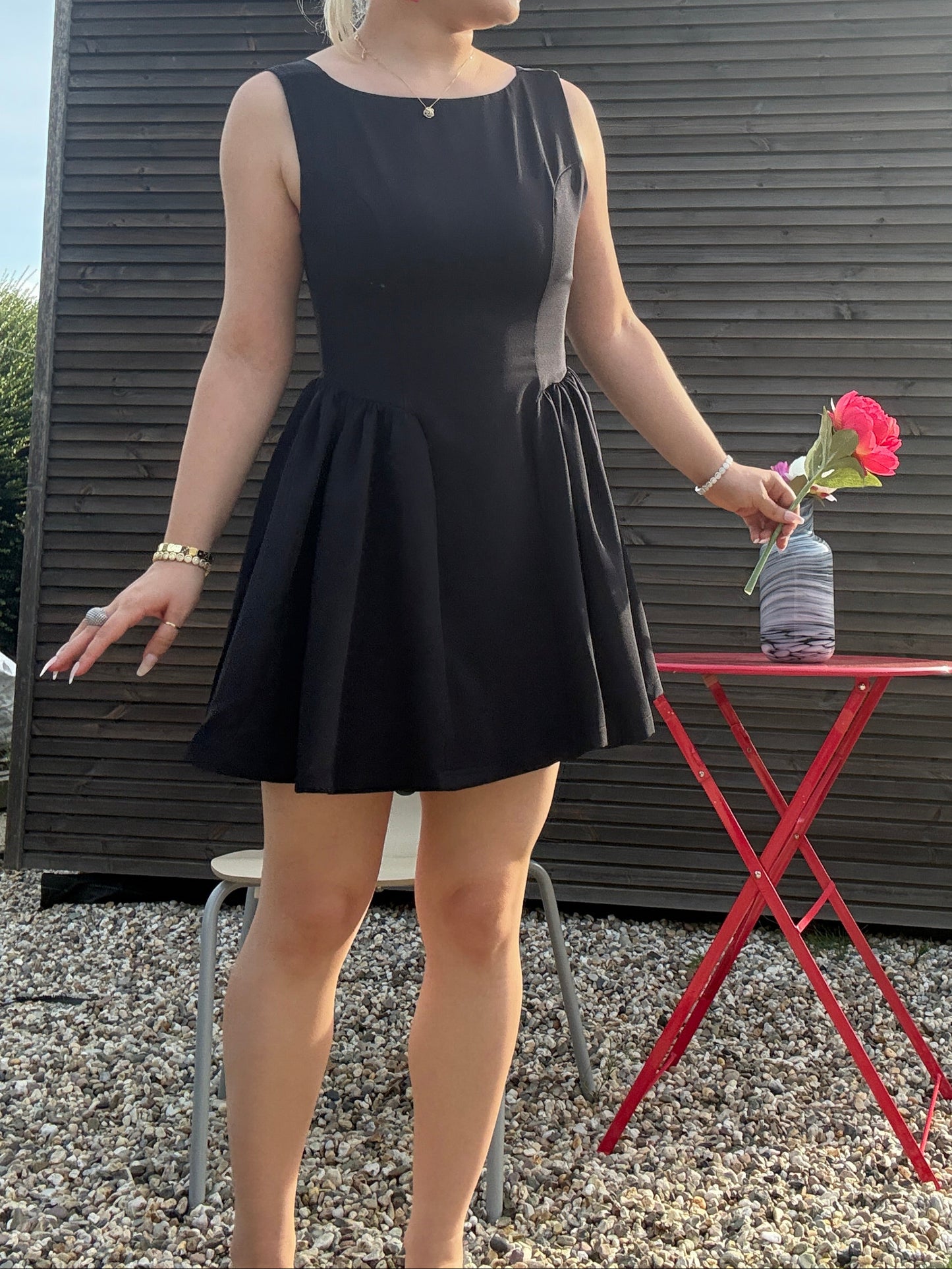 PINWHEEL - Flared Skater Mini Dress