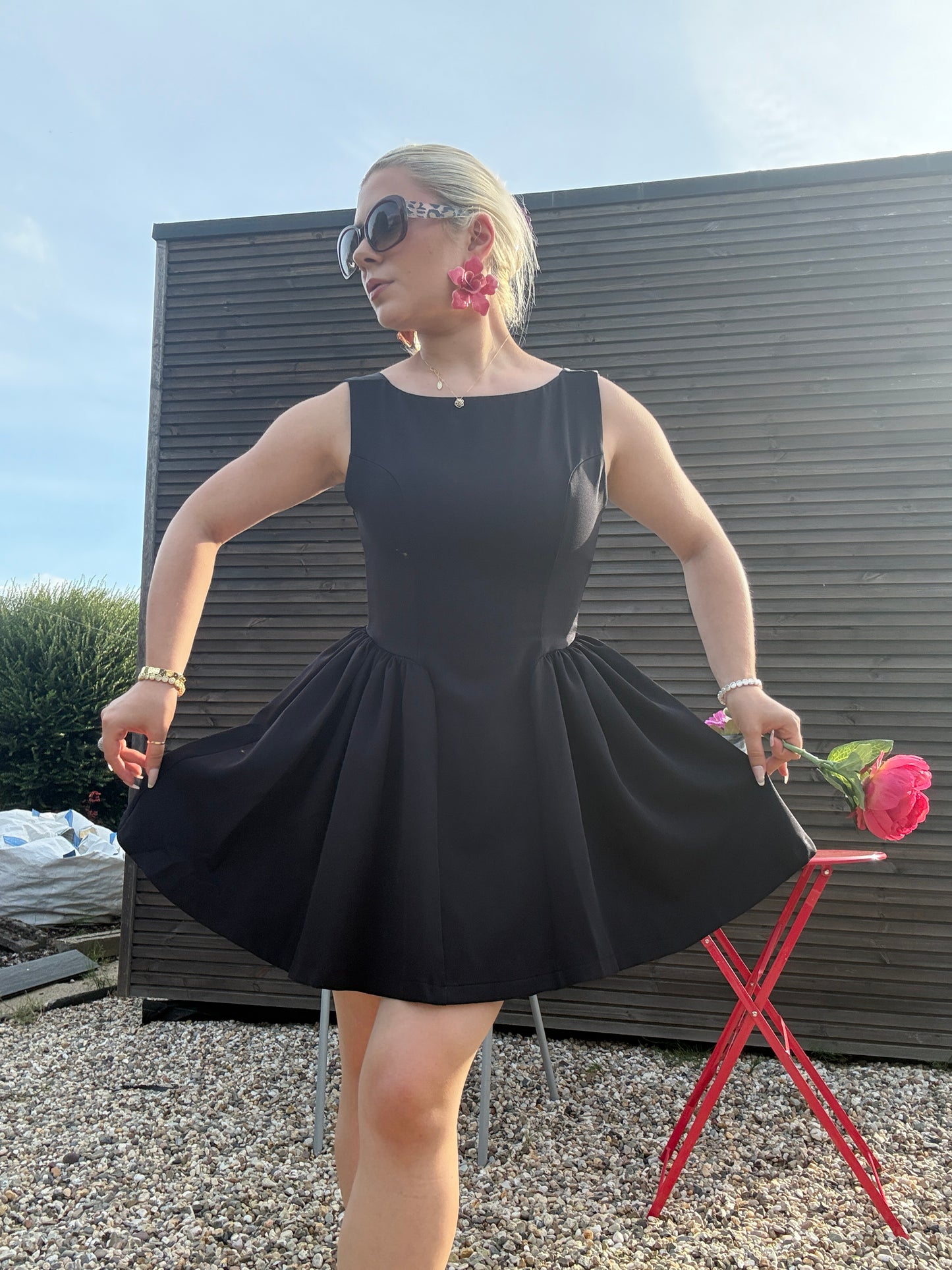 PINWHEEL - Flared Skater Mini Dress