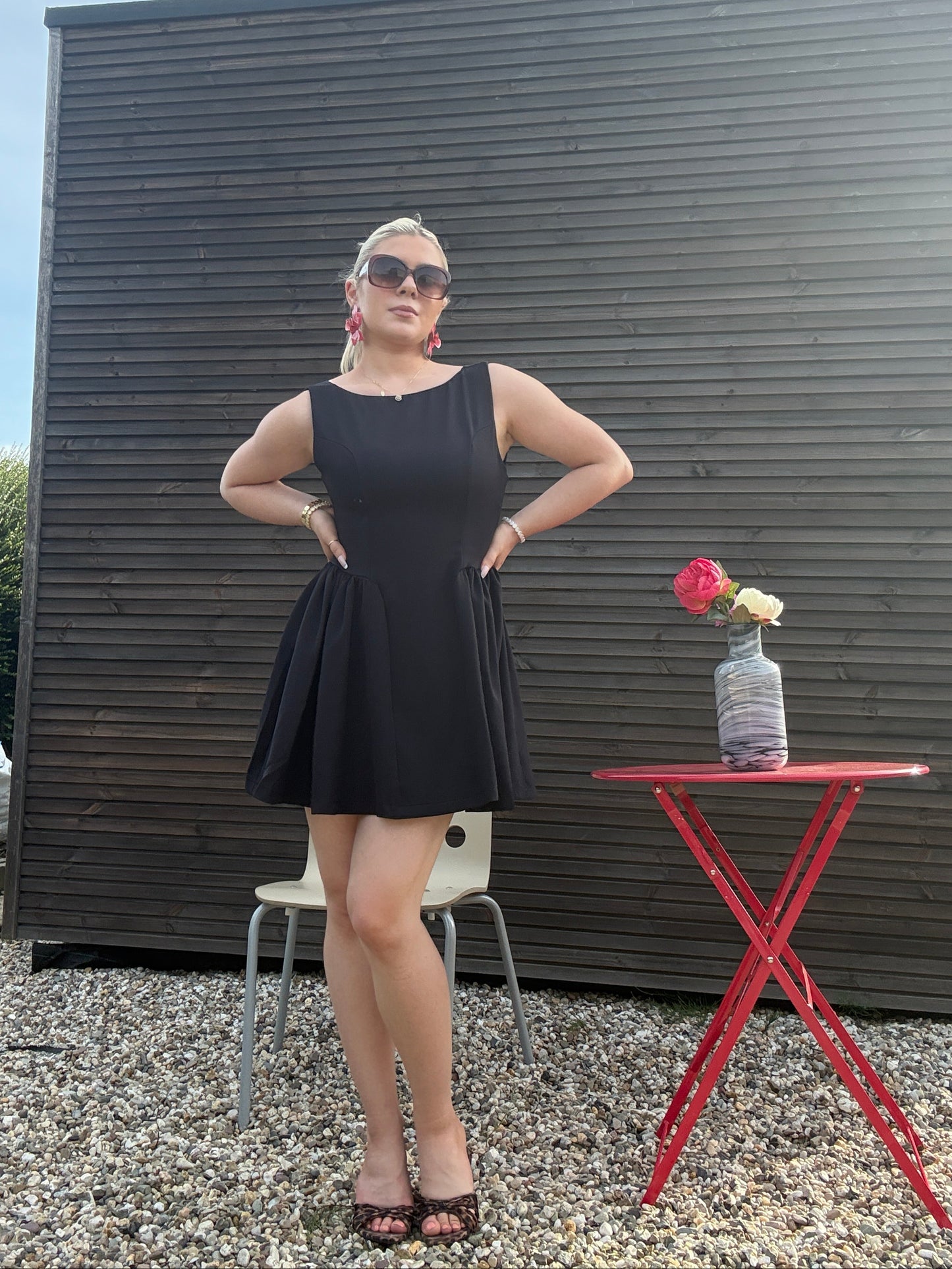 PINWHEEL - Flared Skater Mini Dress