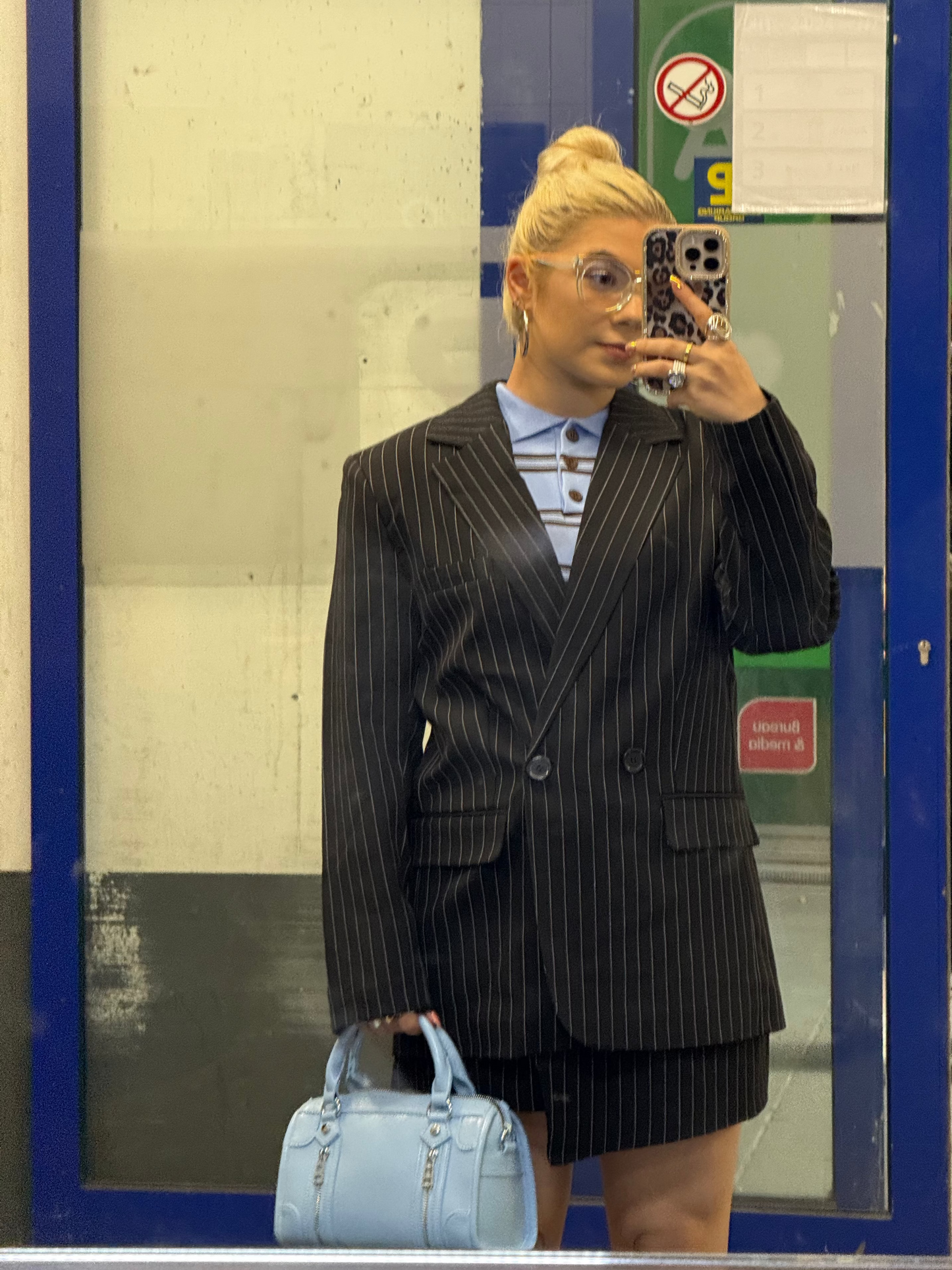 SKELLINGTON - Pinstripe Suit Set - Black