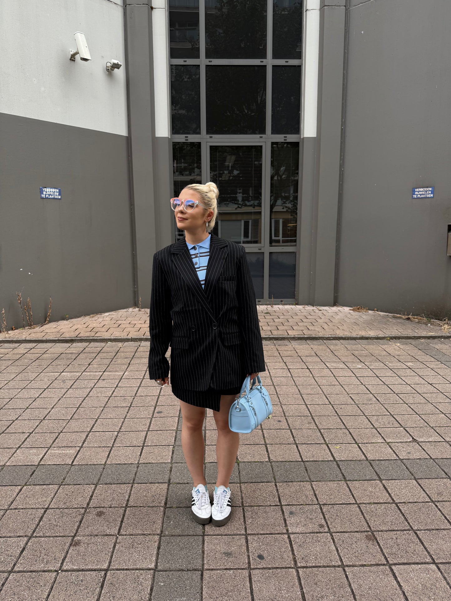 SKELLINGTON - Pinstripe Suit Set - Black