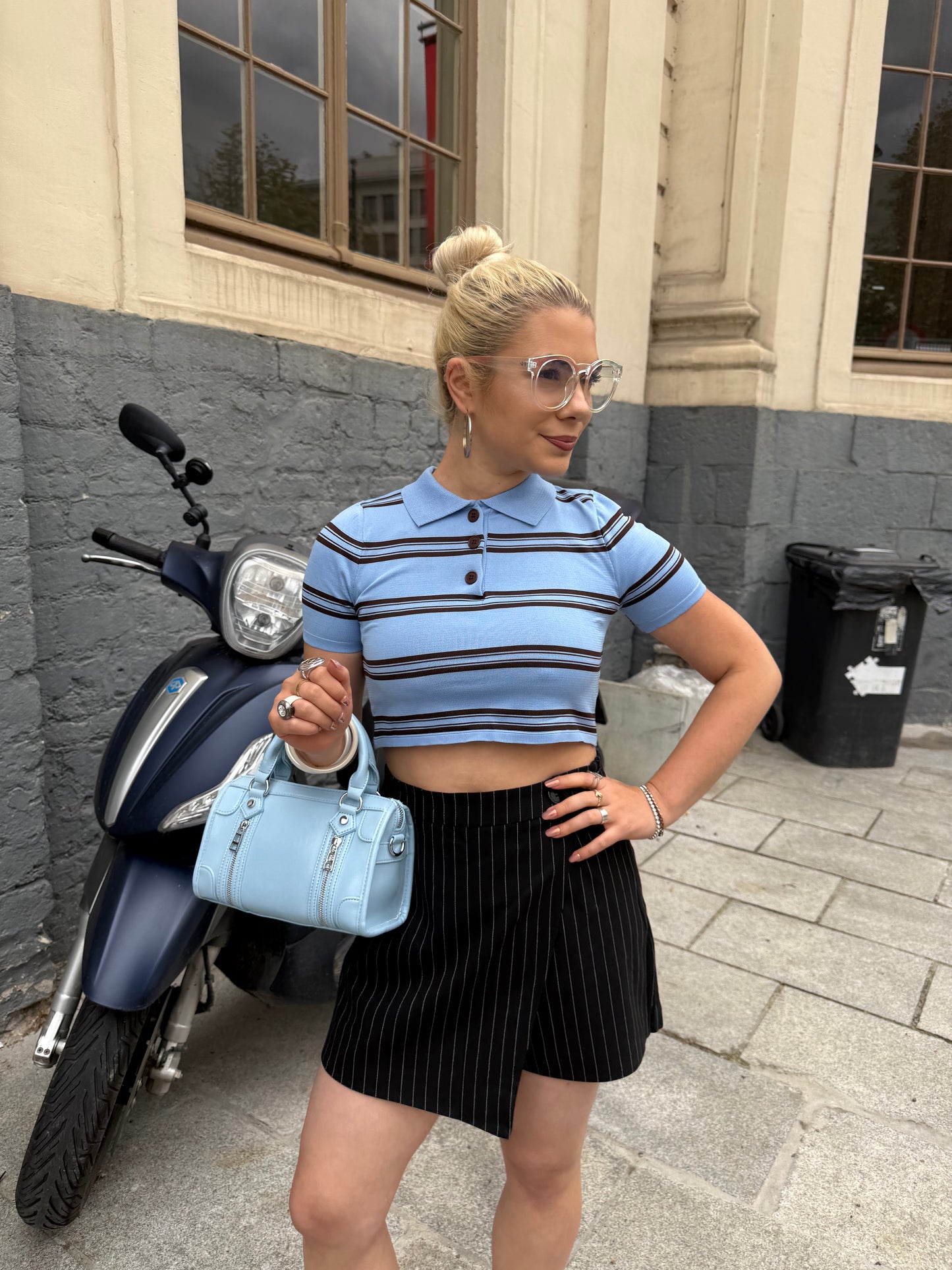 SKELLINGTON - Pinstripe Suit Set - Black