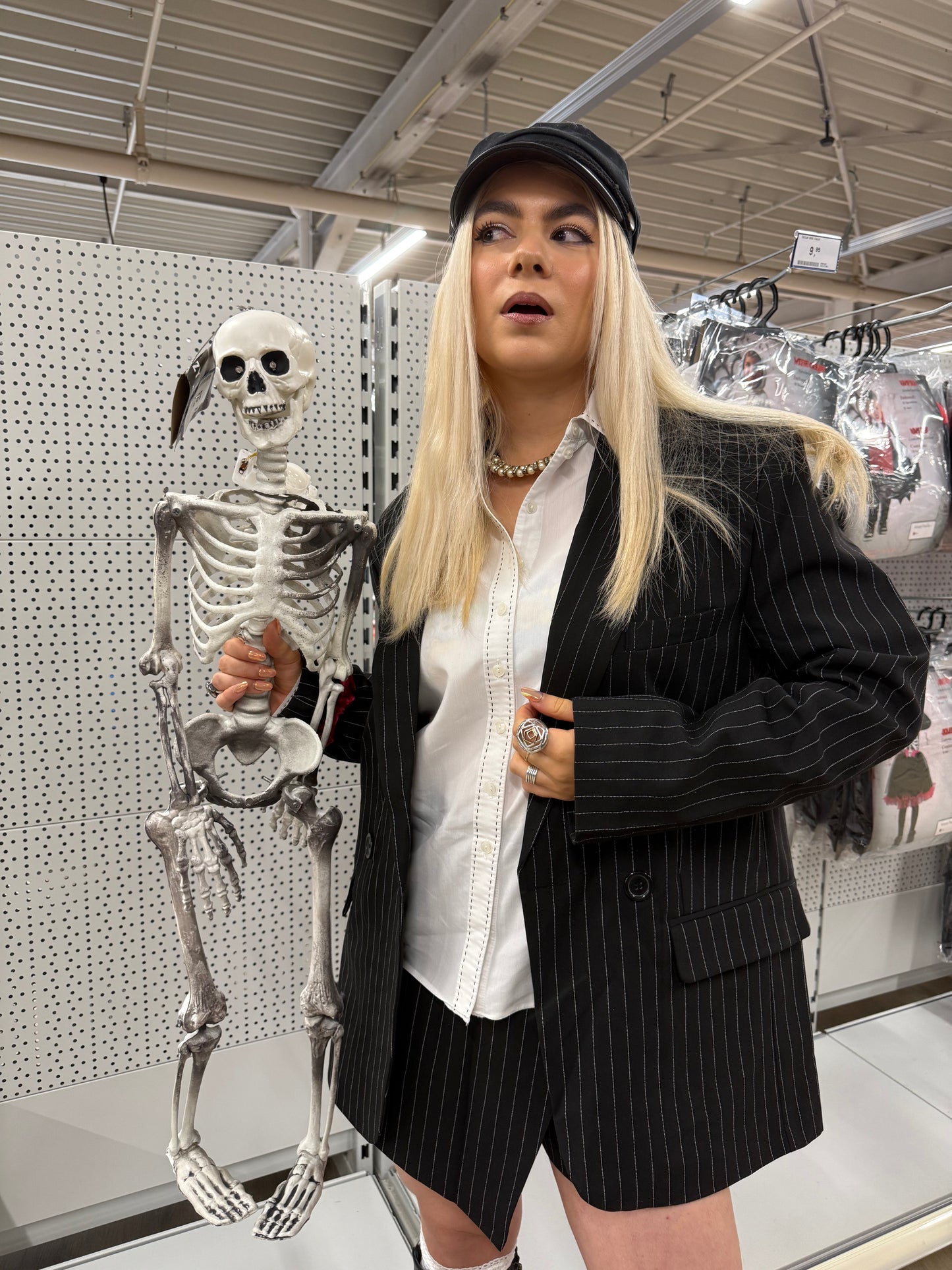 SKELLINGTON - Pinstripe Suit Set - Black