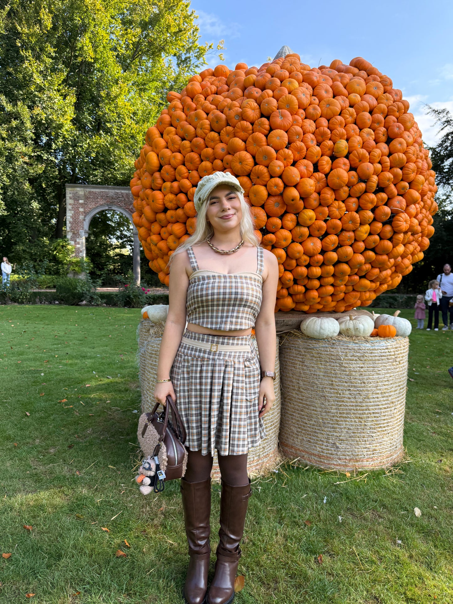 SIENNA - Plaid Bustier Top