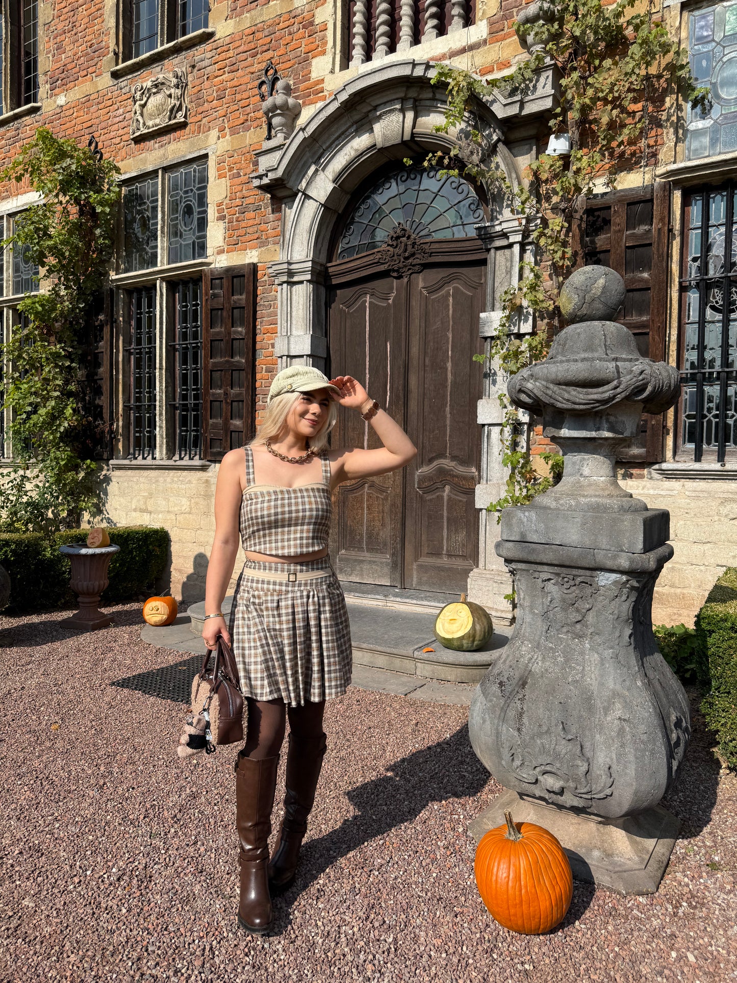 SIENNA - Plaid Bustier Top