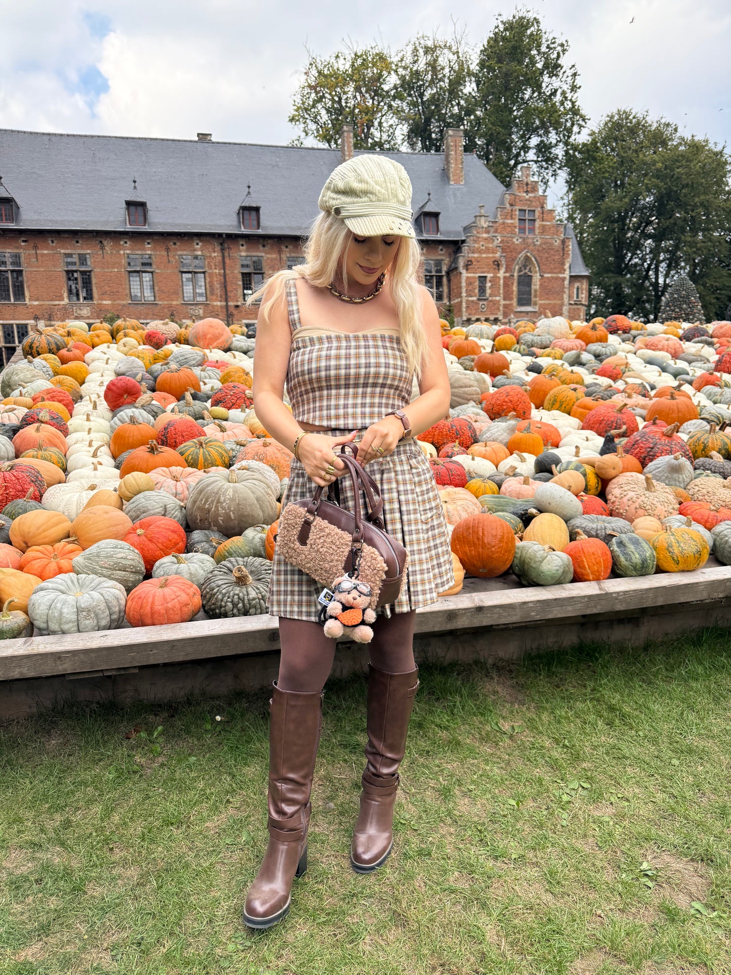 SIENNA - Plaid Bustier Top