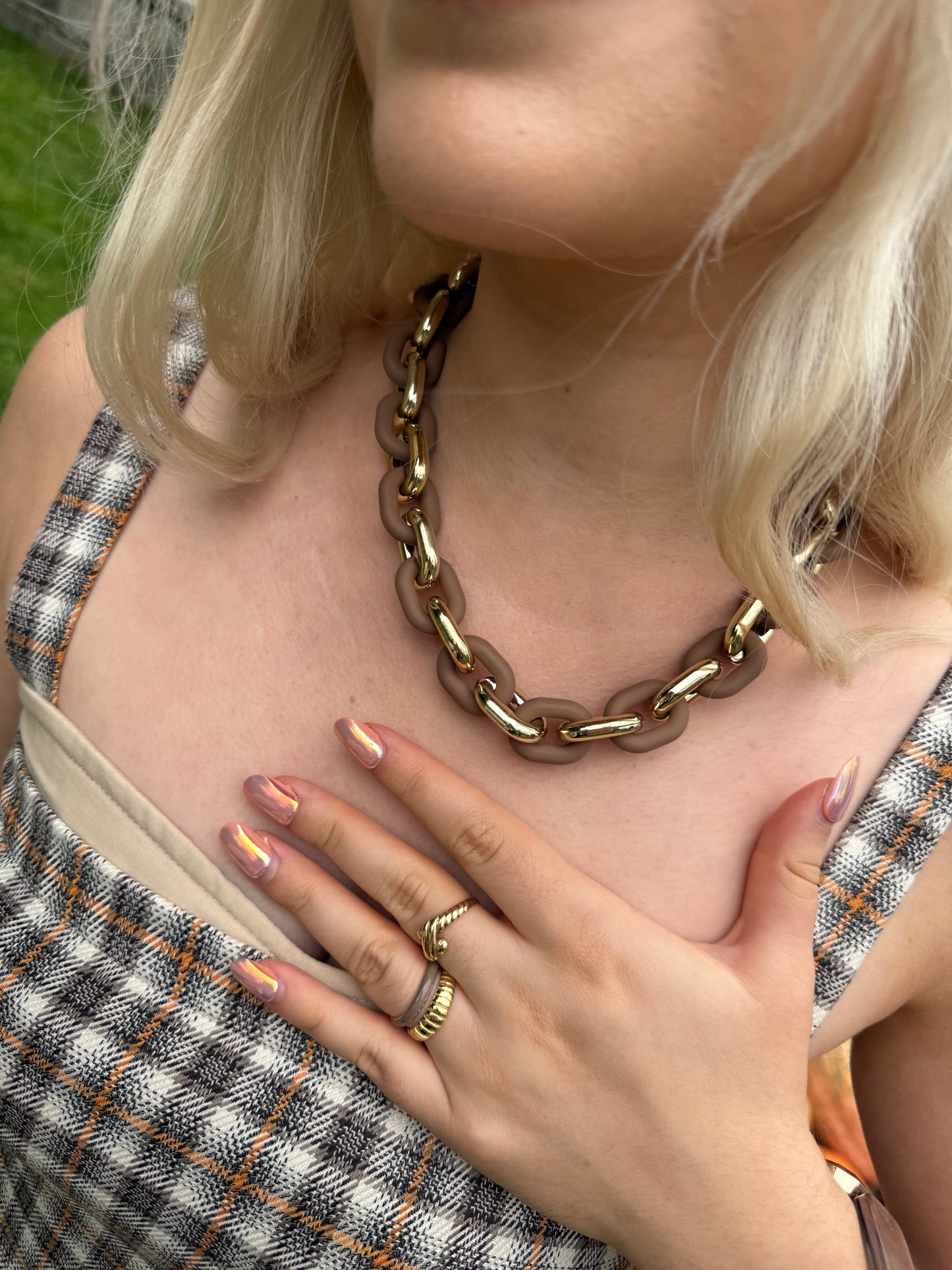 RAYA - Chain Necklace - Cocoa