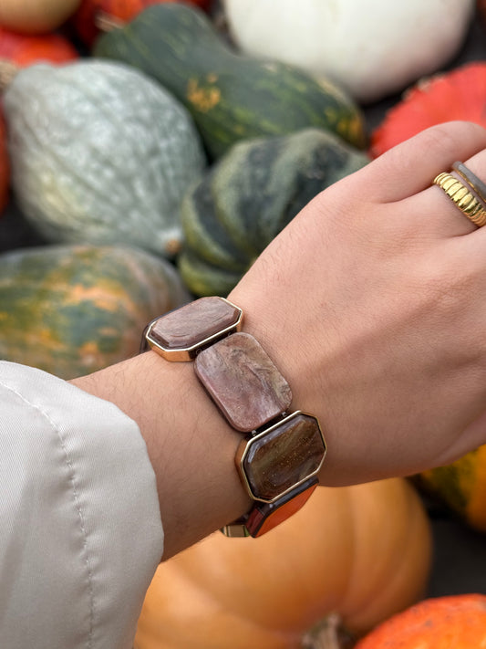 RAYA - Stone Bracelet - Mocha