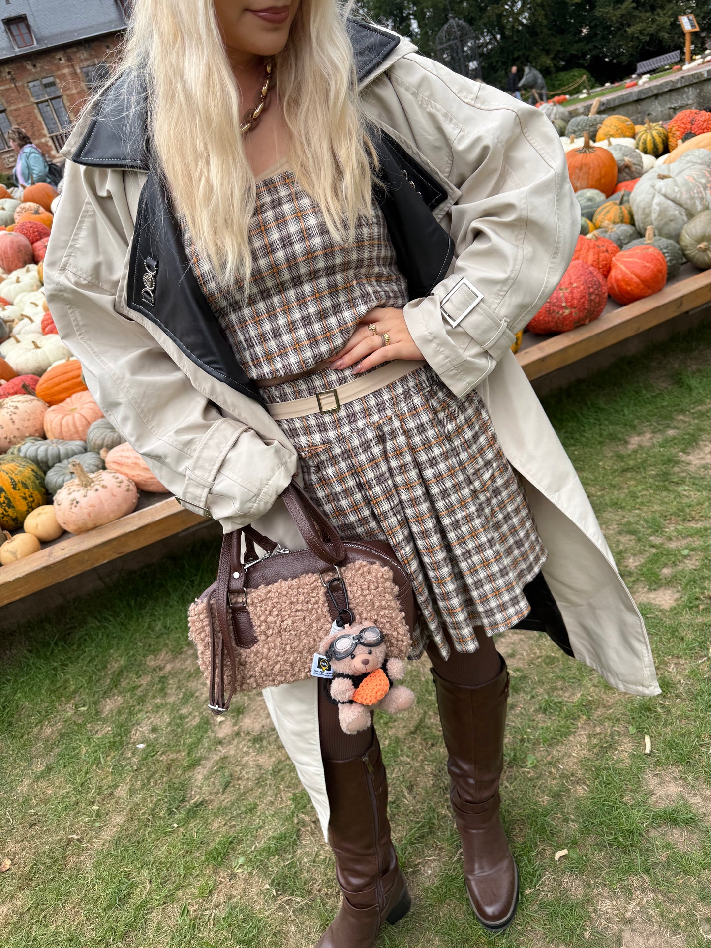 SIENNA - Plaid Bustier Top