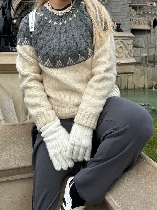 POWDER - Cable Knit Gloves