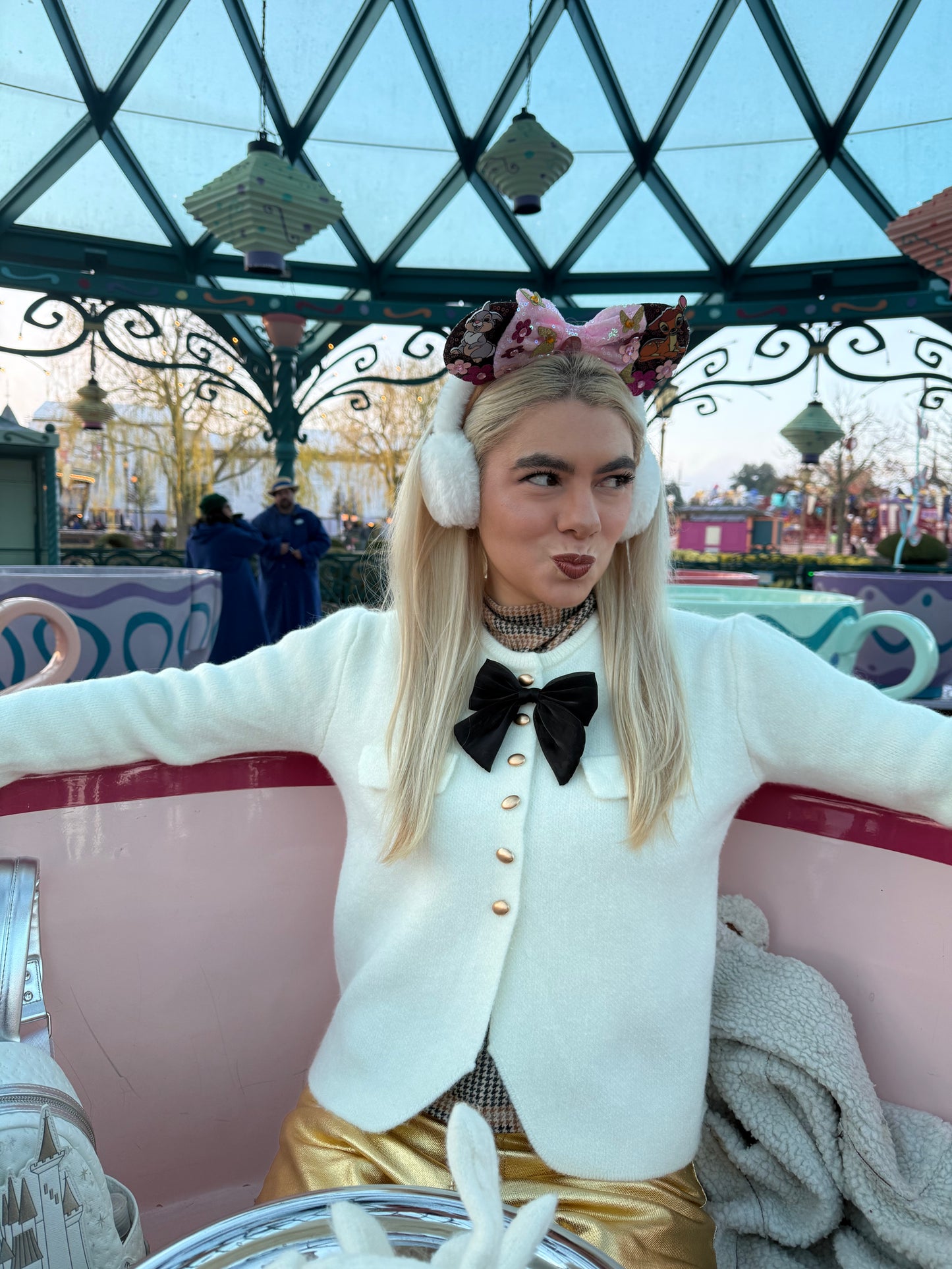 THUMPER - Bow Button Up Knit Cardigan