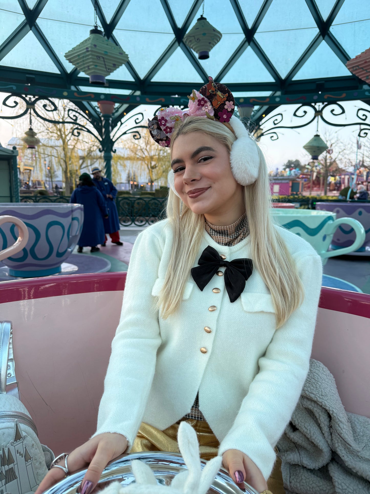 THUMPER - Bow Button Up Knit Cardigan