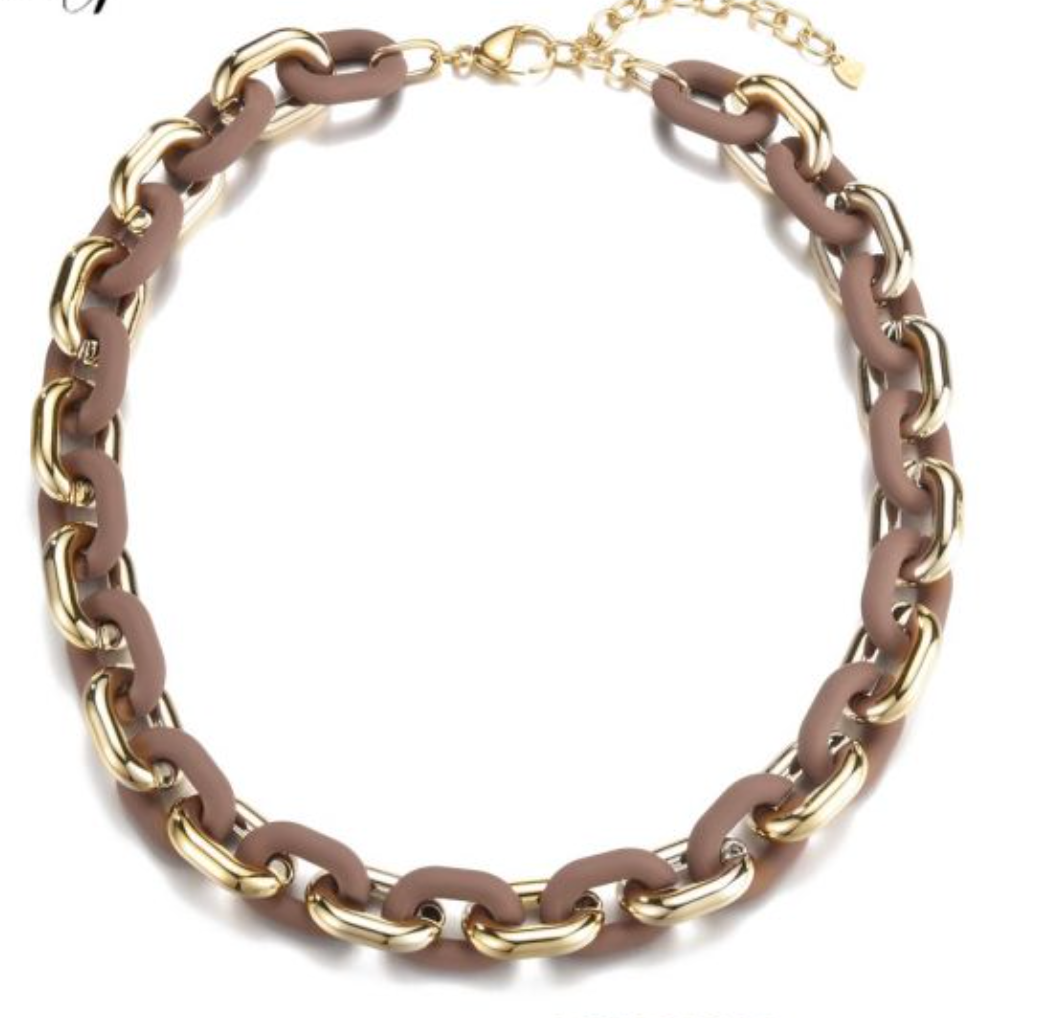 RAYA - Chain Necklace - Cocoa