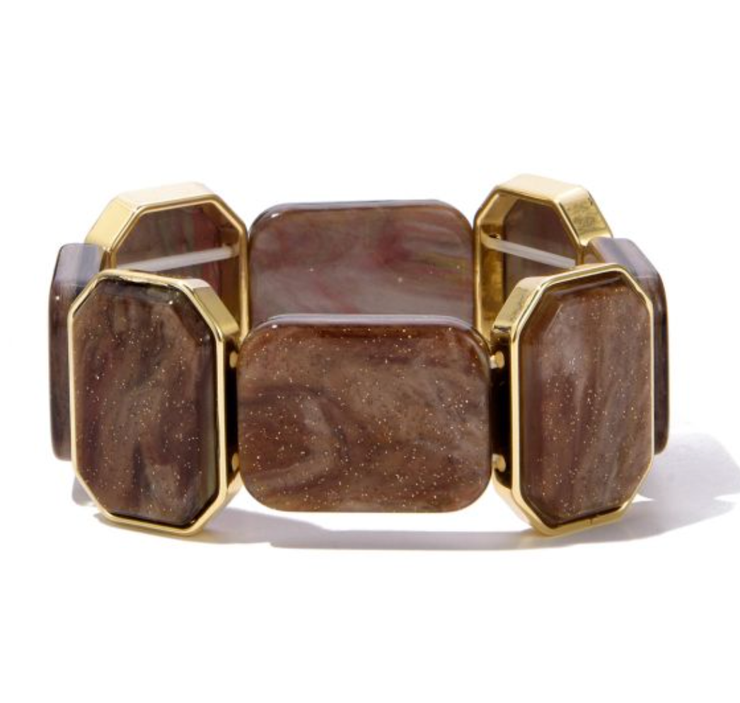 RAYA - Stone Bracelet - Mocha